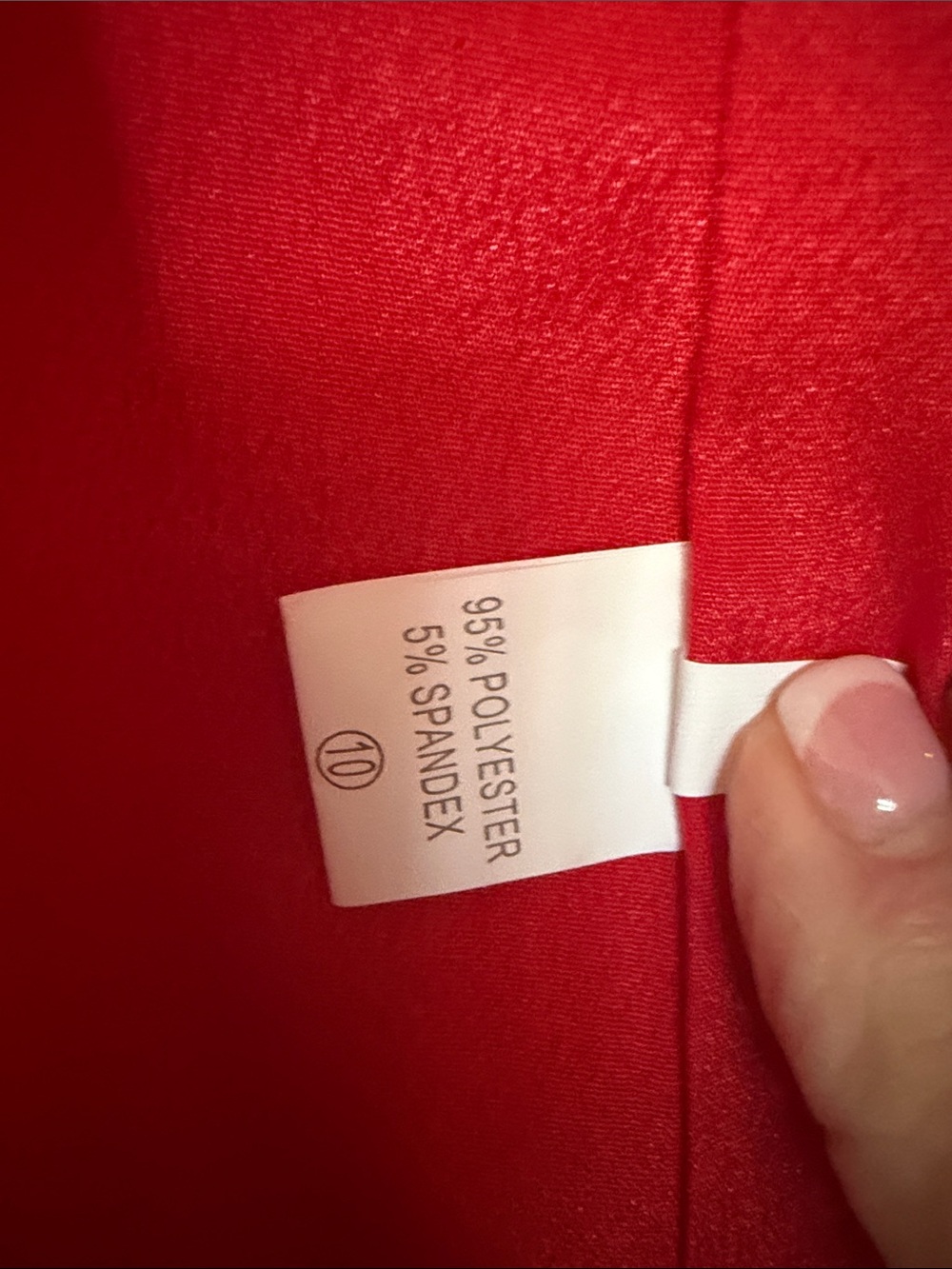 Red Double-Row Button Collarless Blazer - Picture 3 of 4